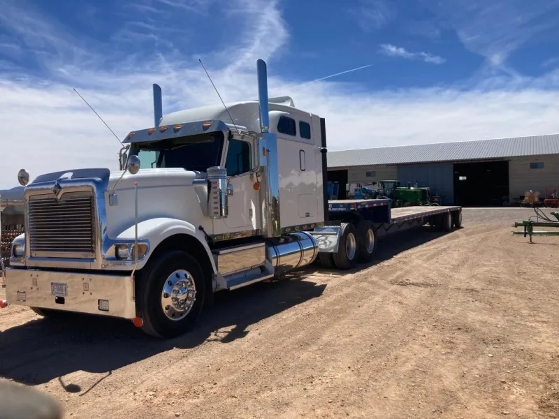 Internacional y Plataforma Great Dane 52 pies 2009 - Motor Cummins - 975,882 millas - foto 1 - en venta Chihuahua