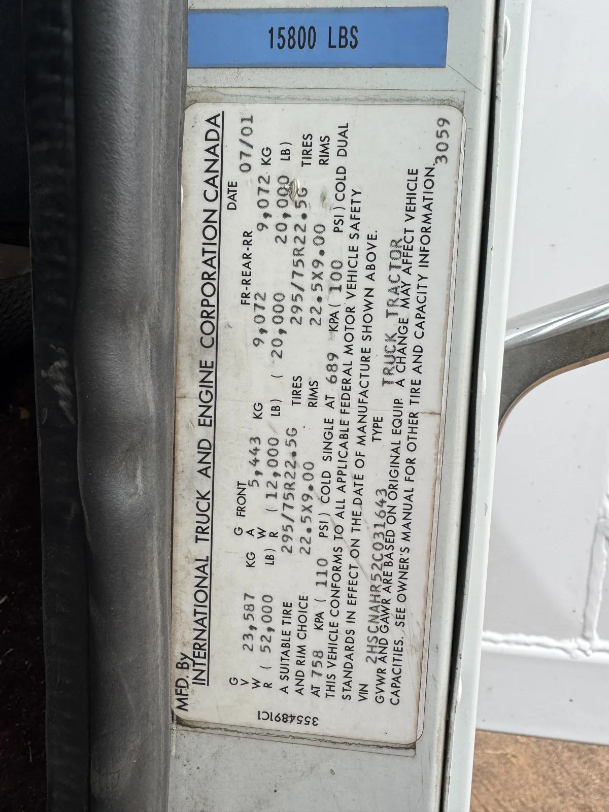 International 9400i 2002 - Motor Cummins - 853,738 millas - en venta Chihuahua